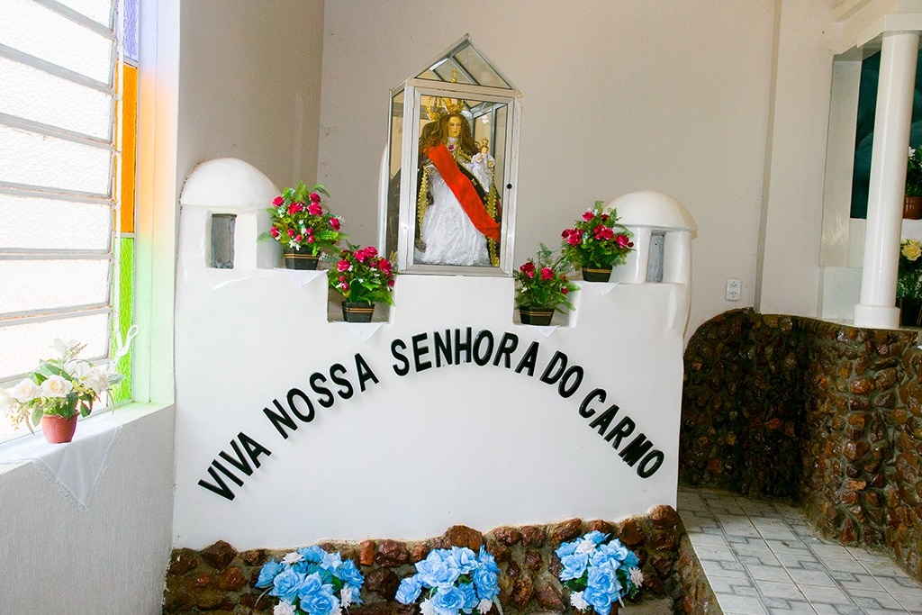 Com procissão e missa, Forte Coimbra celebra padroeira Nossa Senhora do Carmo
