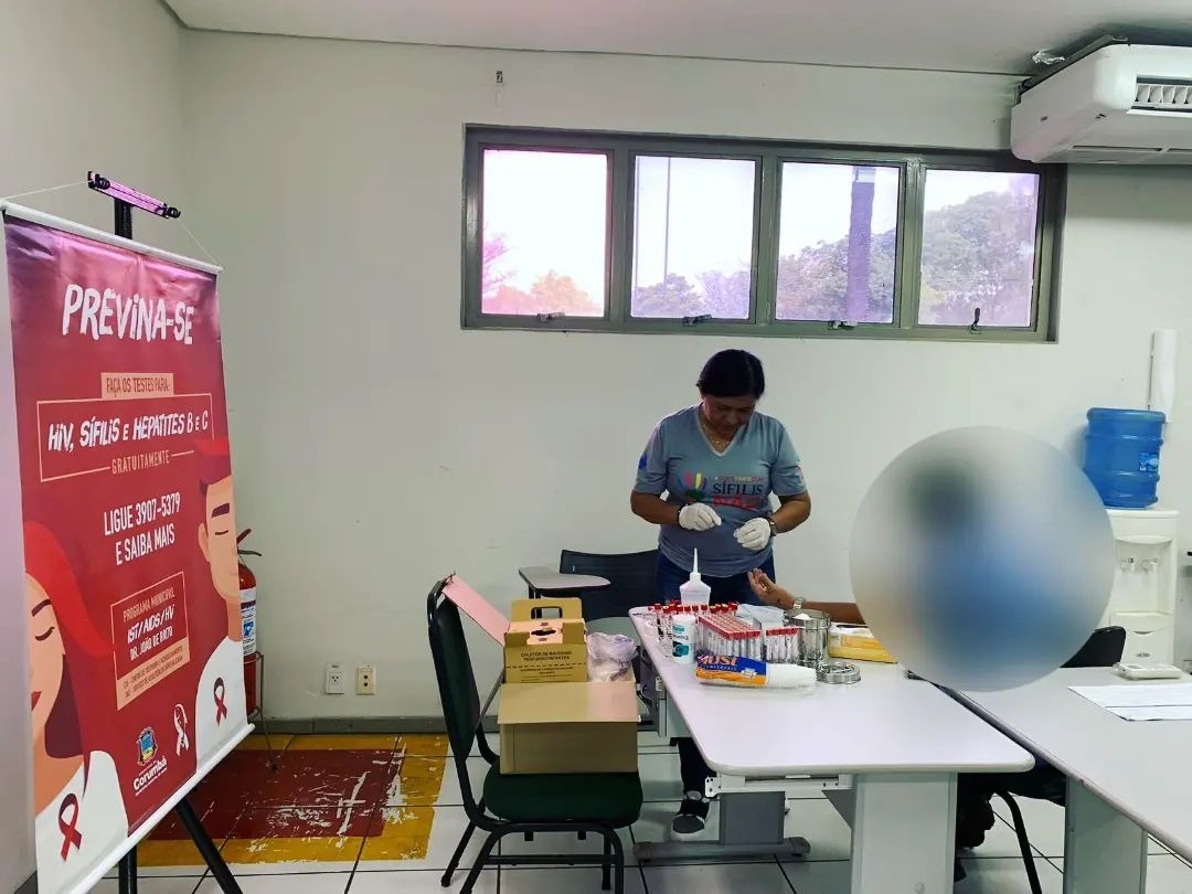 Saúde dá continuidade ao Dezembro Vermelho com testagem rápida e distribuição de preservativos