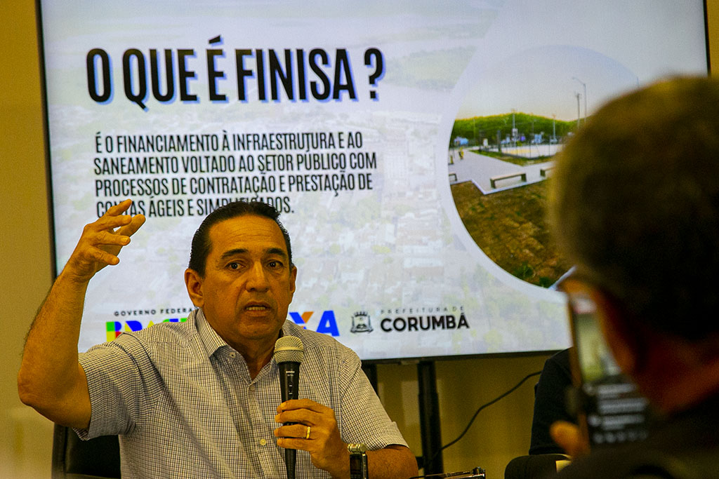 Linha de crédito para infraestrutura contempla projetos essenciais para Corumbá, destaca prefeito
