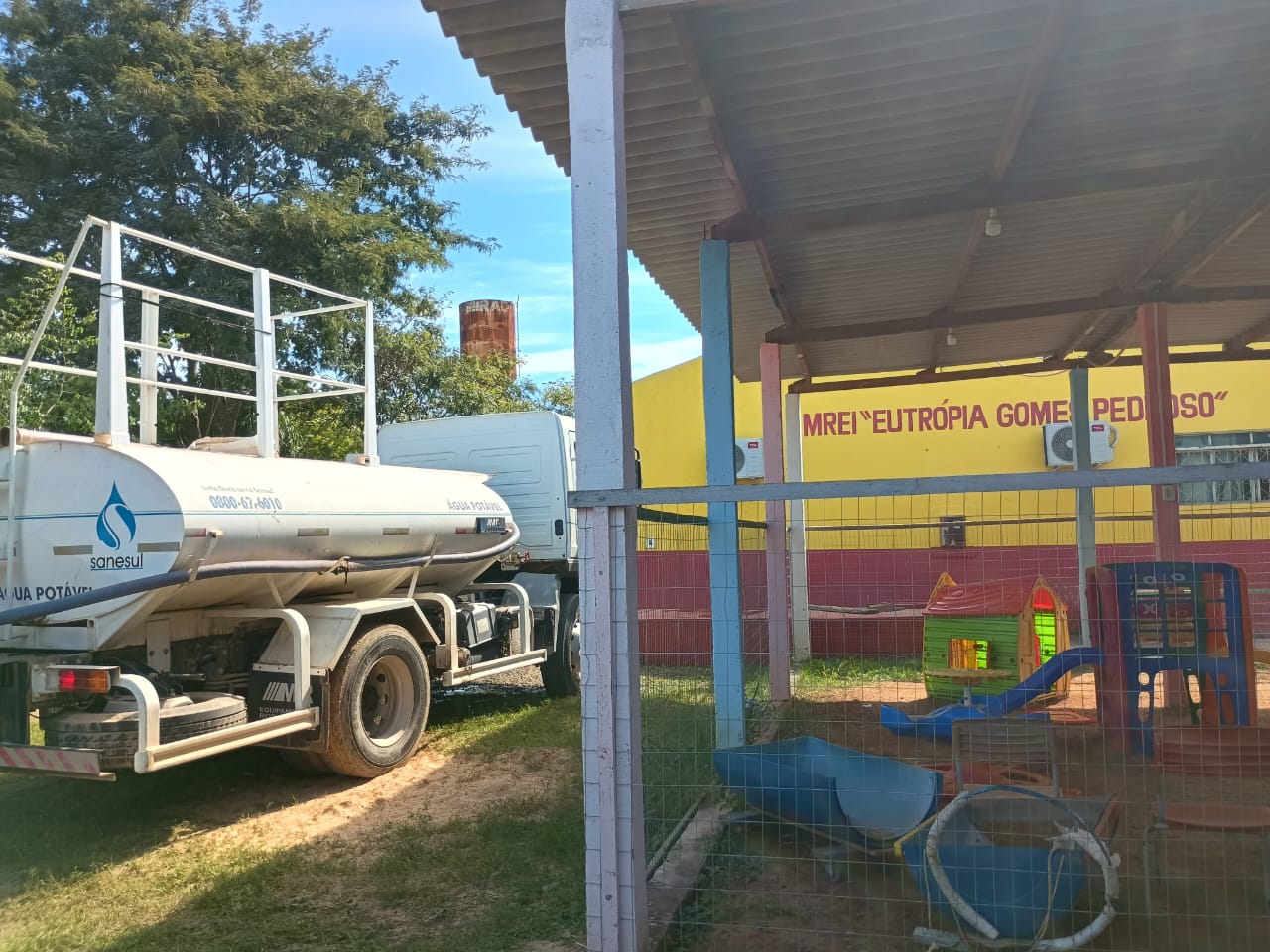 Com apoio da Sanesul, SEMED garante continuidade no abastecimento na zona rural 