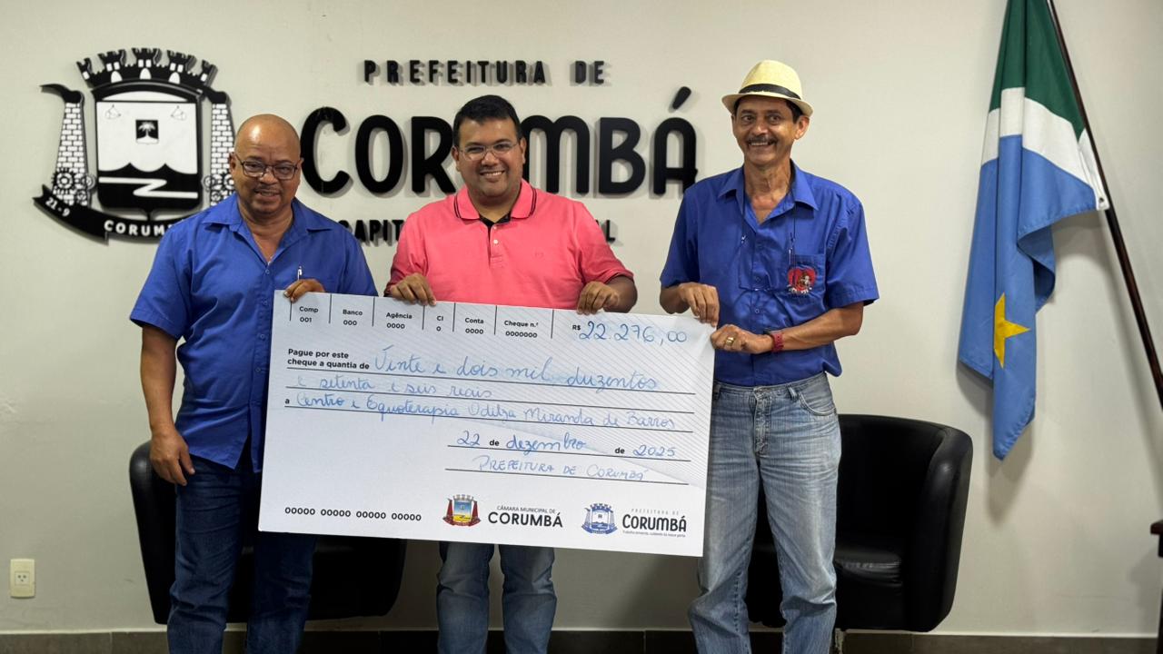 Prefeitura de Corumbá repassa R$ 22,2 mil em emendas ao Centro de Equoterapia