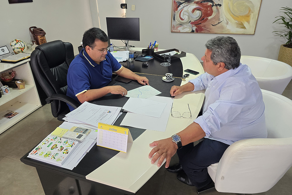 Prefeito de Corumbá recebe vice de Rio Verde e discute asfaltamento de rodovias estaduais