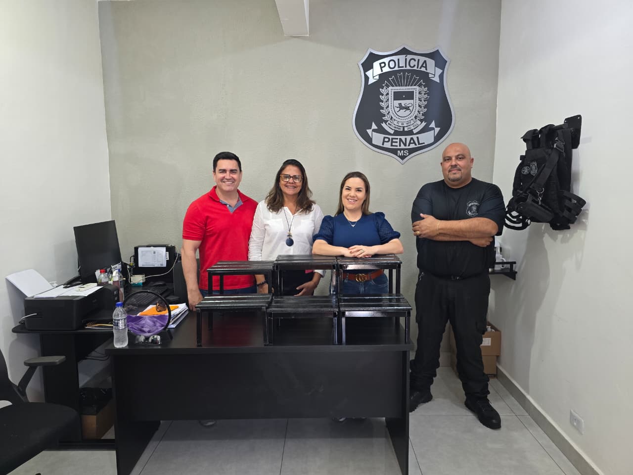 Saúde firma parceria com o Estabelecimento Penal Masculino de Corumbá para produção de materiais