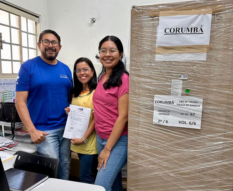 Corumbá recebe 8 novas câmaras refrigeradas e fortalece a Rede de Frio para imunobiológicos