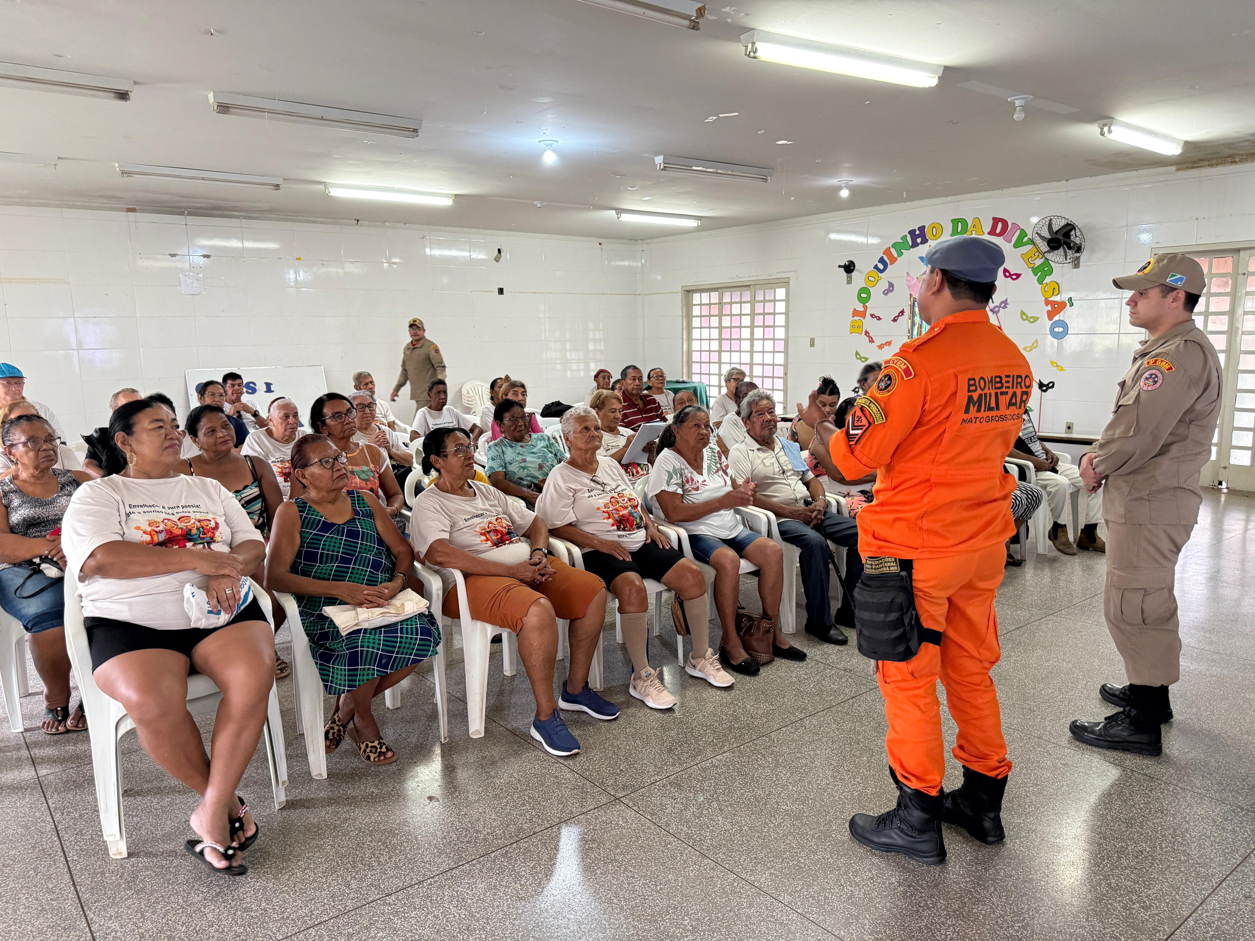 CRAS 1 e Corpo de Bombeiros promovem ação educativa sobre acidentes domésticos