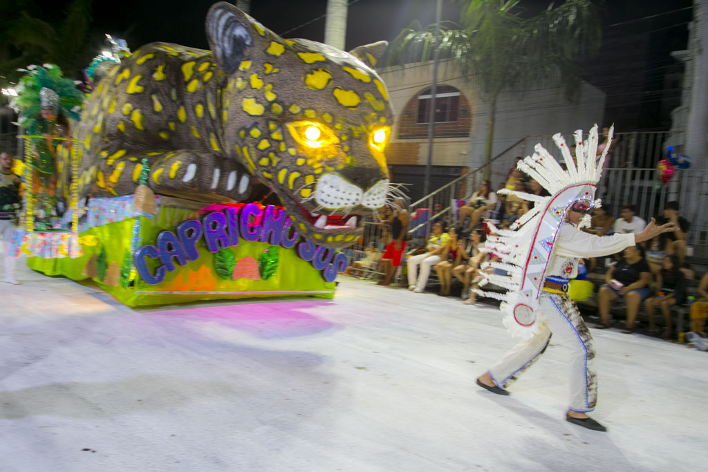  Caprichosos fechou desfiles do domingo de Carnaval exaltando forças da natureza