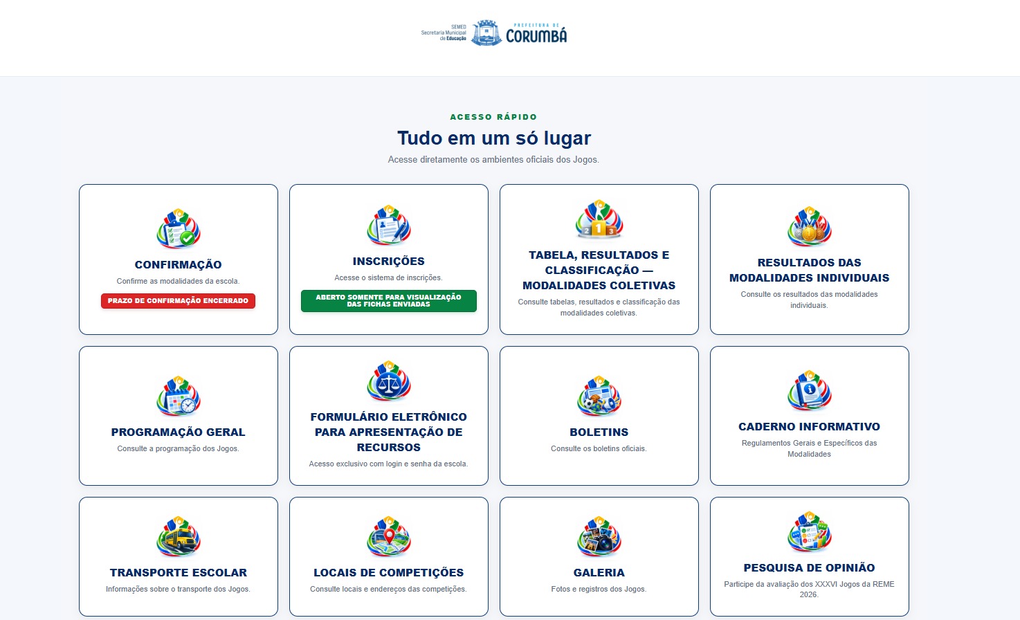 Jogos da Reme ganham site exclusivo para facilitar o acesso às informações da competição