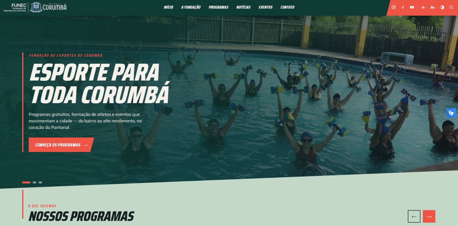 Prefeitura lança Plataforma do Esporte e Lazer e amplia acesso digital aos programas da FUNEC