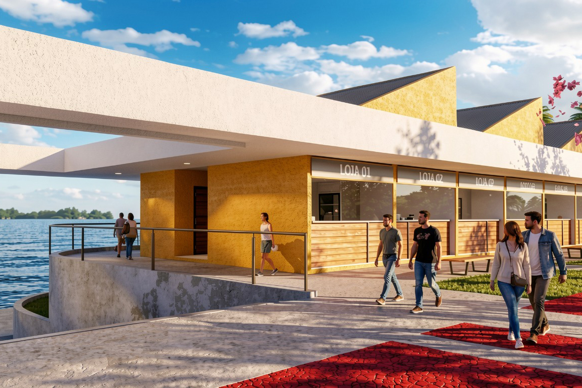 Prefeitura garante funcionamento de comércio local durante revitalização da Orla Fluvial