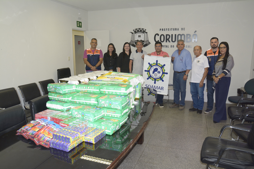 Prefeitura de Corumbá recebe kits de higiene para famílias afetadas pela chuva