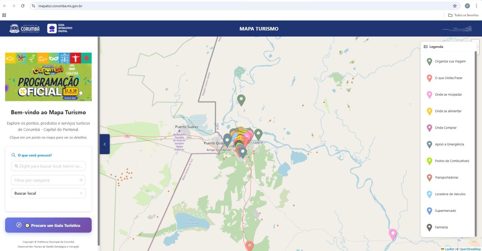 Prefeitura lança Mapa Digital do Turismo com informações na palma da mão